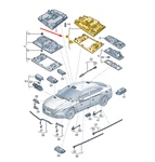 New Vw Arteon Front Interior And Reading Light 5TA947105BWHI Original. Fixed Price $176.88.