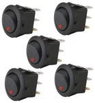 Install Bay Ibrrsr Round Rocker Switch With Red Led No Leads 20A - 5 Pack. Fixed Price $13.95.