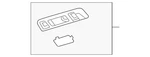 Genuine Shale Rear Passenger Side Roof Rail Reading And Courtesy Lamp 23435677. Fixed Price $64.90.