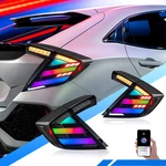 Smoked Rgb Led Tail Lights Rear For Honda Civic Hatchback Type 2016-2021. Fixed Price $293.55.