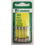 Littelfuse AGC30BP Glass Cartridge - 30A. Fixed Price $15.49.