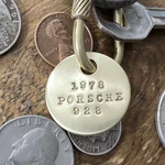 1978 Porsche 928 Brass Key Fob. Fixed Price $18.00.