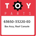 63650-33220-E0 Toyota Box Assy, Roof Console 6365033220E0, New Genuine Oem Part. Fixed Price $303.10.