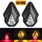 2X Motorcycle Flush Mount Turn Signal Indicator Blinker Red Amber Led Light Drl. Fixed Price $11.39.