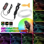 Rgb Led Door Dash Ambient Light 4M Optical Fiber Neon Strip Lamp Rc Remote Eoa. Fixed Price $16.99.