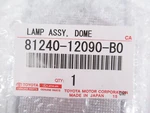 Genuine Oem Toyota 81240-12090-B0 Cargo Dome Lamp Assy 2006-2008 Corolla Matrix. Fixed Price $56.32.