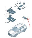 New Audi Q3 F3 Rear Interior Lighting 8V0947111B6PS 8V0-947-111-B-6PS. Fixed Price $148.00.