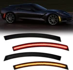 4PCS Smoked Led Front Rear Side Marker Lights Corvette C7 2014-2019 Amber Red. Fixed Price $110.60.