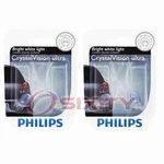 2 Pc Philips Map Light Bulbs For Hyundai Accent Genesis Coupe Ioniq XG300. Fixed Price $26.68.