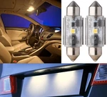 Flosser Led Light 12844 DE3423 1W Warm White Two Bulbs License Plate Tag Oe Lamp. Fixed Price $19.00.