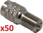 50PCS Double Seal Flow Inflate Through Valve Stem Tire Caps Car Truck Semi Rv. Fixed Price $45.00.