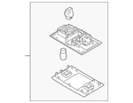 Genuine Volkswagen Map Lamp Assembly 17A-947-105-WHI. Fixed Price $78.17.
