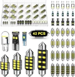 42 Pcs Upgraded Led Interior Car Lights Kit, Super Bright Dome Map And Door. Fixed Price $16.80.
