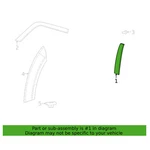 Genuine Oem Mopar Rear Passenger Right Door Applique For Dodge Charger. Fixed Price $115.08.