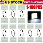 Lot White Led 48SMD Car Festoon T10 BA9S Panel Interior Dome Map Light Bulb Lamp. Fixed Price $80.33.