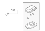 Genuine Mazda Dome Lamp ZZD1-51-310A. Fixed Price $48.55.