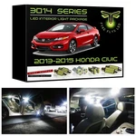 White 3014 Series Led Interior Light Package Kit For 2013-2015 Honda Civic +tool. Fixed Price $18.84.