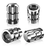Tire Valve Stem Caps 4 Pack - Rustprood & Fade Resistant Metal Univ.... Fixed Price $19.99.