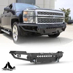 Diy Black Heavy Duty Steel Front Bumper Set For 2014 2015 Chevy Silverado 1500. Fixed Price $470.98.