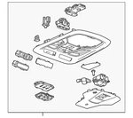 Genuine Gm Jet Black Roof Console 22870499. Fixed Price $284.31.