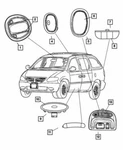 Genuine Mopar 2004-2007 Chrysler Town & Country Front Reading Lamp SK70BD1AA. Fixed Price $129.59.