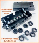 7 Way Trailer Wire Junction Box Camper Truck Weather Proof Rv Light Cord Plug. Fixed Price $10.99.