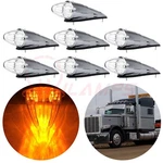 7PCS 390MM*90MM*100MM Clear/amber 17DIODES Torpedo Upper Top Cab Marker For T660. Fixed Price $84.82.