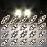 20PC 31MM 5730-2-SMD 12V White Led Light Car Working Interior Festoon Dome Trunk. Fixed Price $14.99.