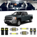 12-PIECES White Interior Led Light Kit For Chevrolet Silverado/gmc Sierra 200.... Fixed Price $54.28.