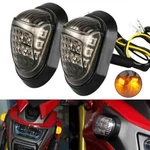 2X Smoke Flush Mount Motorcycle Led Turn Signals Light Blinker Amber Indicator. Fixed Price $11.39.