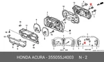 Genuine Oe Light Bulb 35505SJ4003 For Honda 35505-SJ4003. Fixed Price $11.67.