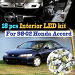 18PCS 6000K White Interior Led Light Bulb Kit Package For 1998-2002 Honda Accord. Fixed Price $20.23.