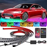 Rgb Led Strip Car Tube Underglow Underbody System Neon Light Kit. Fixed Price $19.98.