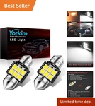 28MM 6-SMD 2835 Led Bulbs For Easy Installation Pack Vehicles. Fixed Price $13.99.