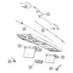 For Dodge Grand Caravan 2011-2020 68149284AB Front Reading Light. Fixed Price $135.82.