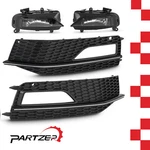 4PCS/SET For Audi A4 2013-2016 Front S-line Bumper Fog Light Lamp Bezel Cover. Fixed Price $79.99.