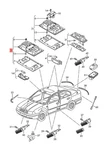 Genuine Vw Seat Tiguan Allspace Interior And Reading Light 5TA947105HQAV. Fixed Price $112.43.