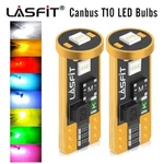 Lasfit T10 194 168 W5W Led License Plate Light Bulbs White Amber Red Green 2825. Fixed Price $10.99.