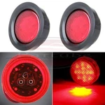 2X 2.5" 13 Led Round Red Turn Signal Side Marker Light For Van Truck Trailer. Fixed Price $13.05.
