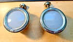 1926 1927 Cadillac Side Cowl Lights Lites Lamp Milk Glass Lens Rat Rod Circa 20S. Fixed Price $292.50.