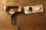 Rear Ceiling Courtesy Light & Mounting Box From 1962 Thunderbird C1SF-13788-A1. Fixed Price $50.00.