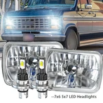 New 7X6" 5X7 Led Headlight Projector Lamp Ford Bronco E-100 E-150 E-250 Van. Fixed Price $69.99.