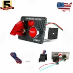 Racing Ignition Switch Panel Led Engine Start Push Button Toggle Carbon Usa. Fixed Price $27.98.