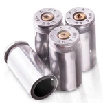 Lucky Shot - Bullet Shaped Casing Tire Valve Stem Caps .40 Cal, Nickel. Fixed Price $19.02.