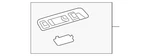 Genuine Shale Rear Passenger Side Roof Rail Reading And Courtesy Lamp 23435677. Fixed Price $61.40.