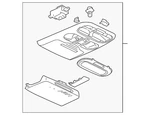 Genuine Mitsubishi Overhead Console MR559699HA. Fixed Price $145.82.