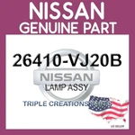 Genuine Nissan 26410-VJ20B Lamp Assy 26410VJ20B Oem. Fixed Price $30.80.