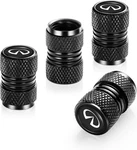 4 Pcs Metal Car Wheel Tire Valve Stem Caps For Infiniti Q50 FX35 FX37 Black. Fixed Price $16.91.