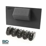Rugged Ridge 17235.72 Etched Lower 4 Switch Panel Kit For 07-10 Jeep Wrangler. Fixed Price $78.53.