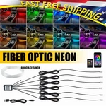8M Led Neon Trim Glow Optic Strip Fiber Car Ambient Interior Lighting App. Fixed Price $29.44.